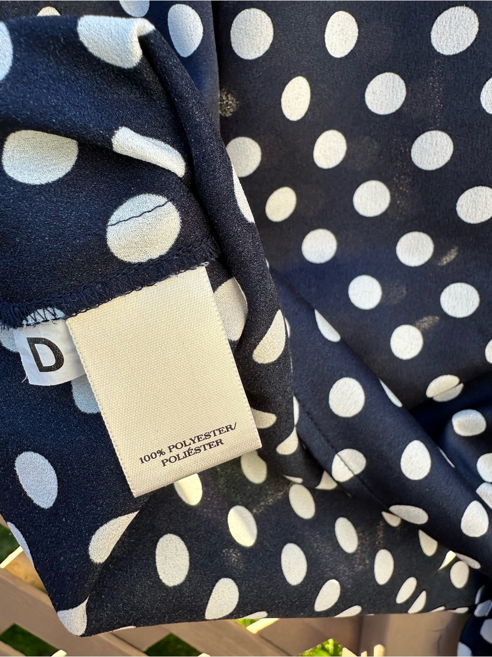 Ann Taylor Polka Dot Tie Front Sleeveless Top - XL - Picture 7 of 9